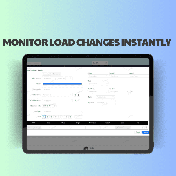 Monitor Load Changes Instantly | Comprehensive Dispatch Software ...